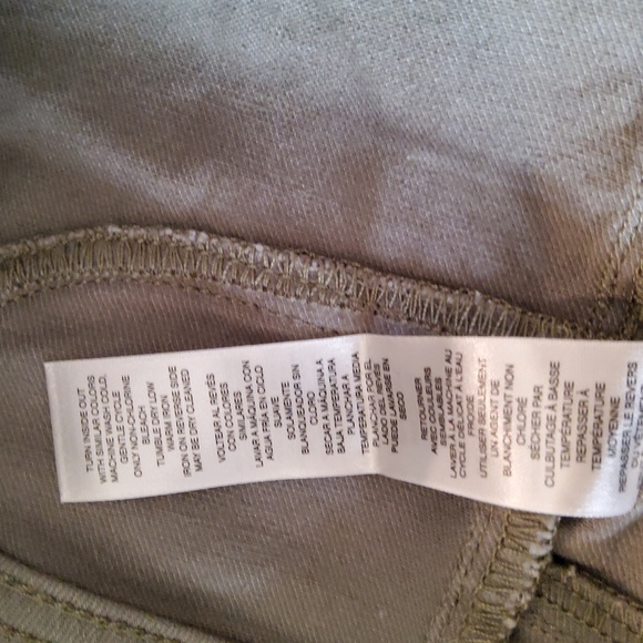 Chico's Perfect Stretch Girlfriend Slim Leg Ankle Jeans-Olive Gray - Picture 11 of 11